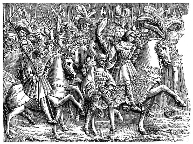 Henry VIII in the Field of the Cloth of Gold, 1520, (1870). Artist: Unknown