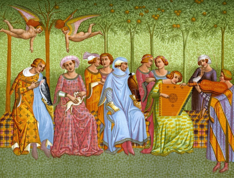 'The Dream of Life', 14th century, (1870). Artist: Franz Kellerhoven