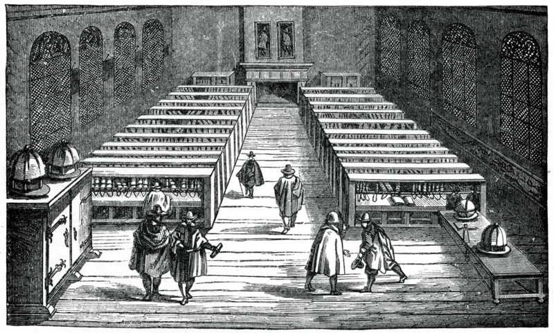 Library of the University of Leyden, Netherlands, 17th century, (1870). Artist: Unknown