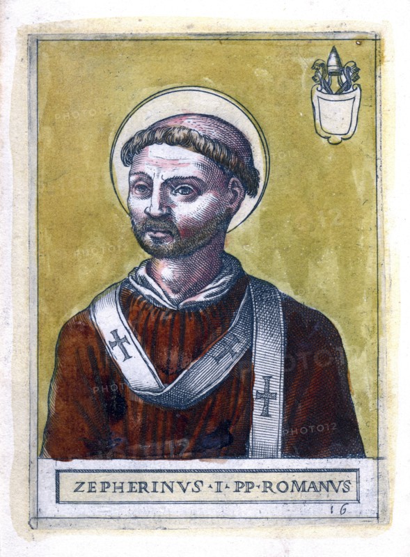 Pope Zephyrinus I. Artist: Unknown