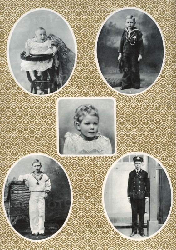 Prince Albert Windsor from age one to fifteen, c1896-1910. Artist: Unknown