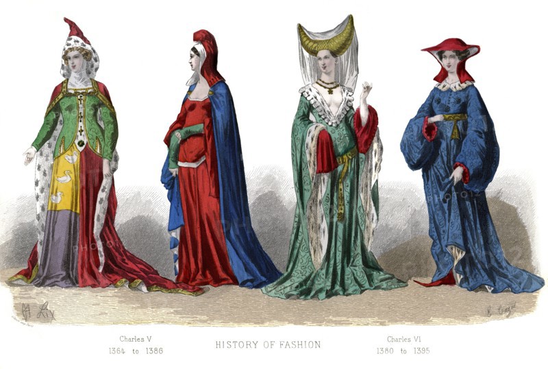 French costume: Charles V, Charles VI, (1882). Artist: Unknown