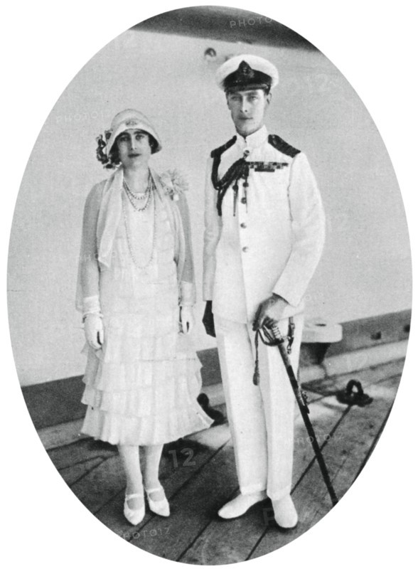 The Duke and Duchess of York on board HMS 'Renown', Malta, 1927, (1937).  Creator: Unknown.