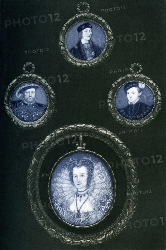 Henry VII, Henry VIII, Edward VI, Elizabeth I, 16th century, (1896). Artist: Unknown