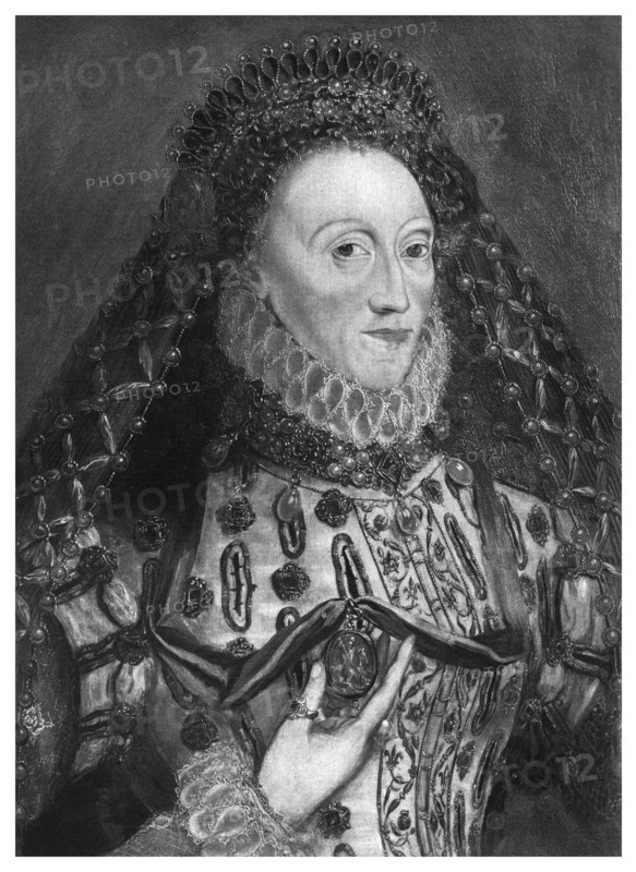 Queen Elizabeth I in old age, 16th century, (1896). Artist: Unknown