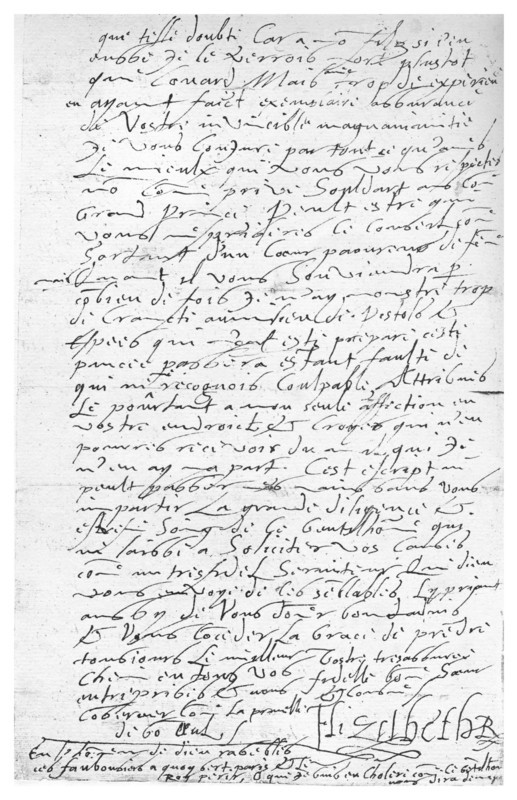 Letter written by Queen Elizabeth I, 16th century, (1896).Artist: Queen Elizabeth I