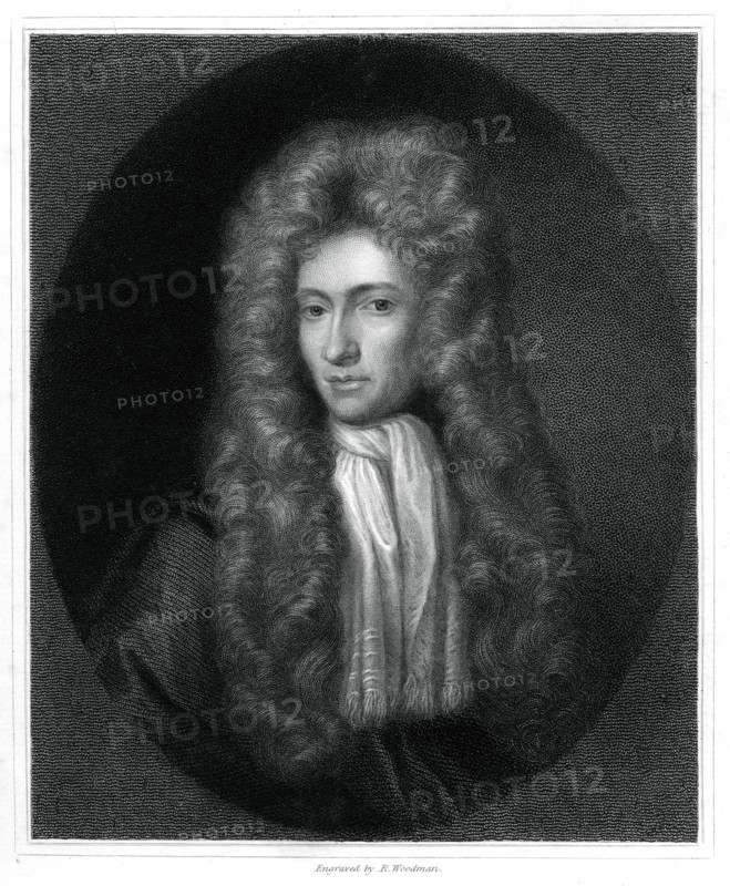 Robert Boyle, Irish-born chemist and physicist, (1833).Artist: R Woodman