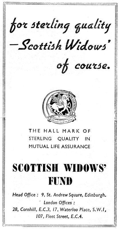 Scottish Widows Fund, 1938. Artist: Unknown