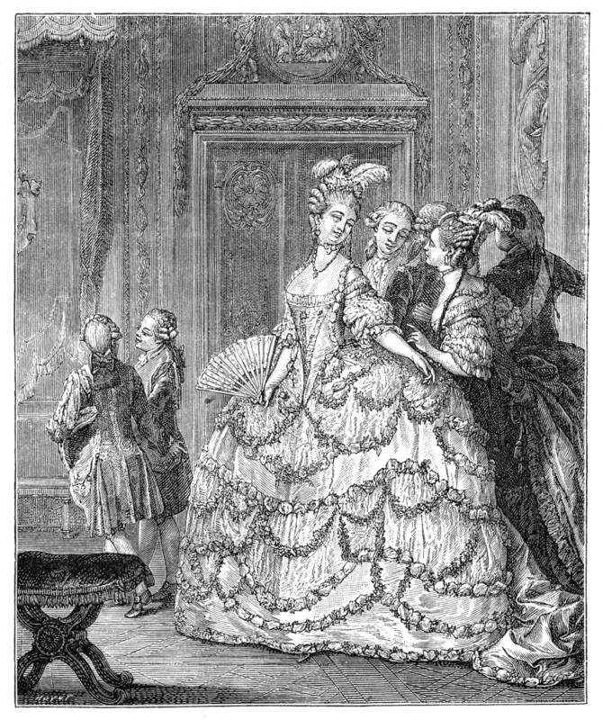 The Queen At The Palace, (1885).Artist: Moreau
