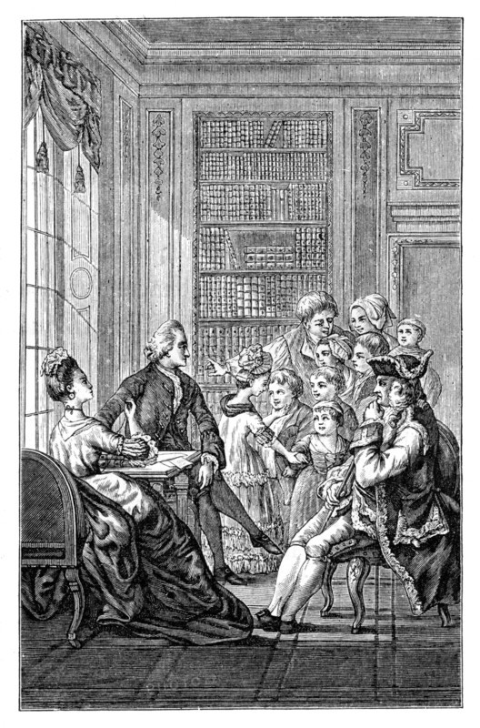 The Family And The Judge, (1885). Artist: Unknown