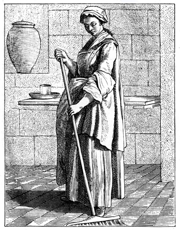 A Sweeper, 1737-1742.Artist: Bouchardon