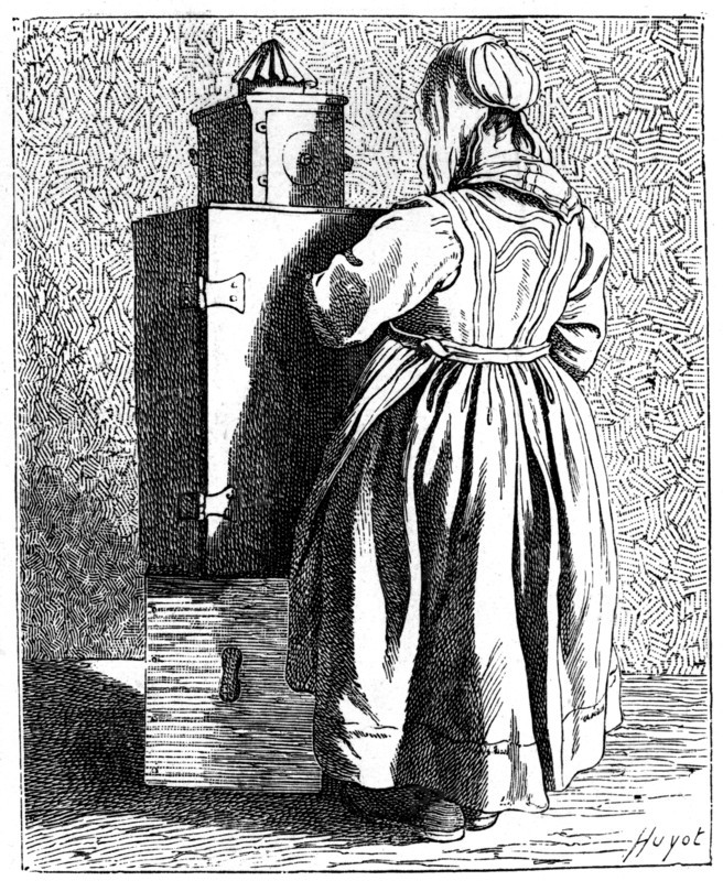 A Magic Lantern, 1737-1742.Artist: Bouchardon
