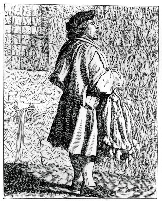 Rabbit Skins!, 1737-1742.Artist: Bouchardon