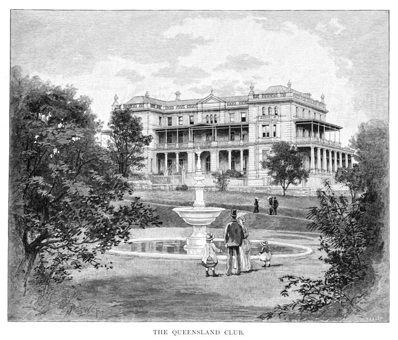 The Queensland Club, Australia, 1886. Artist: Unknown
