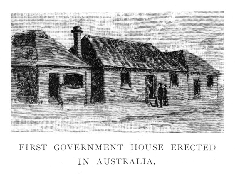 The First Government House, Sydney, Australia, (1886). Artist: Unknown