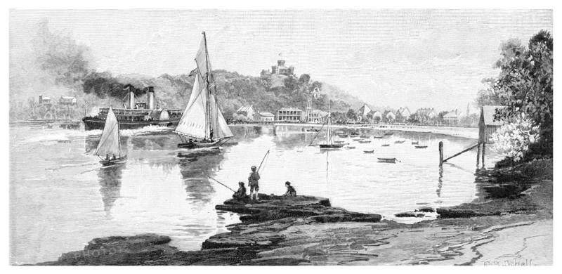 Manly beach, Sydney, New South Wales, Australia, 1886.Artist: Frederic B Schell