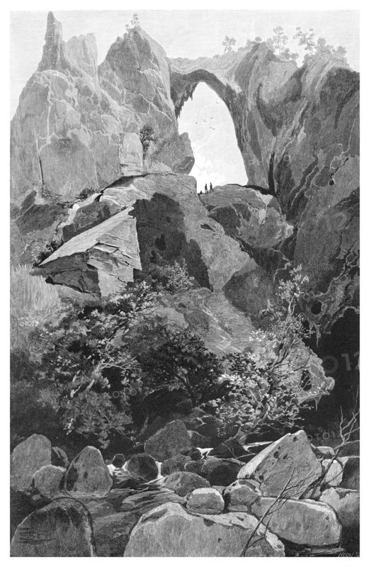 Carlotta Arch, Jenolan Caves, New South Wales, Australia, 1886.Artist: Frederic B Schell