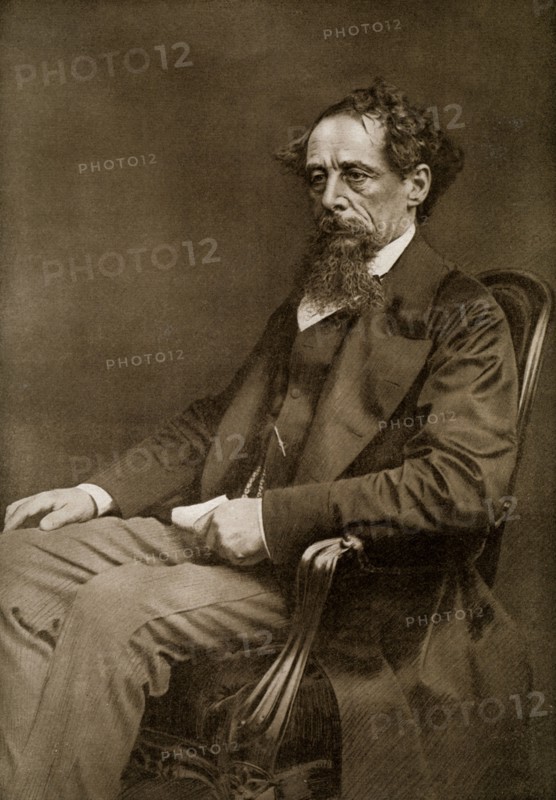 Charles Dickens, 19th century English author, (1910). Artist: Unknown