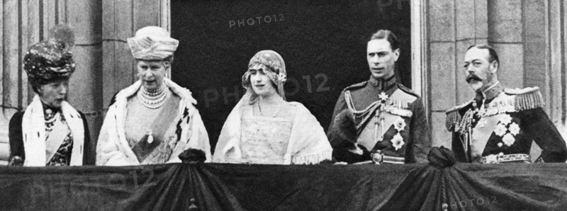 The Duke and Duchess of York at Buckingham Palace after their marriage, April 1923. Creator: Unknown.