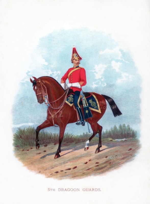 '5th Dragoon Guards', 1888. Artist: Unknown