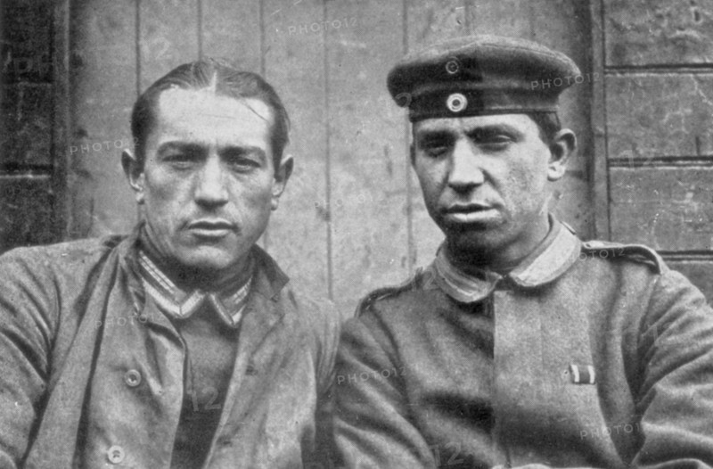 German prisoners taken by Canadian forces, Vimy, France, First World War, 1917. Artist: Unknown
