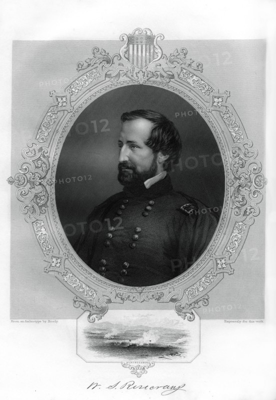 William Rosecrans, Union general during the American Civil War, 1862-1867. Artist: Unknown