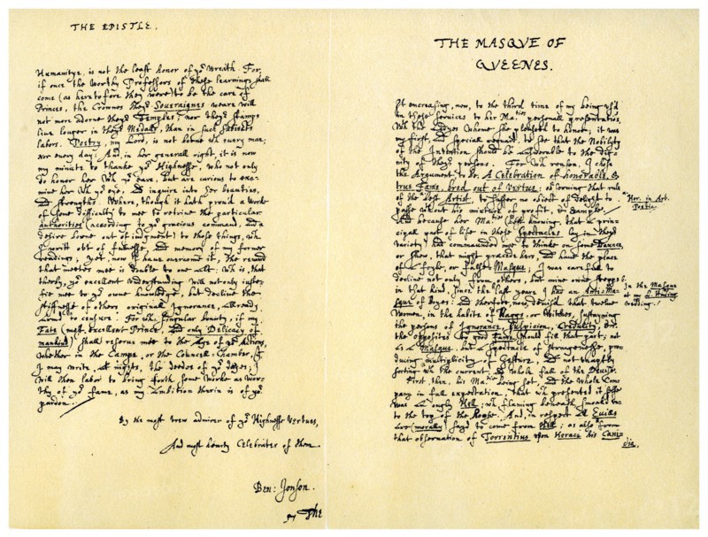The Masque of Queens..., 2 February 1609.Artist: Ben Johnson