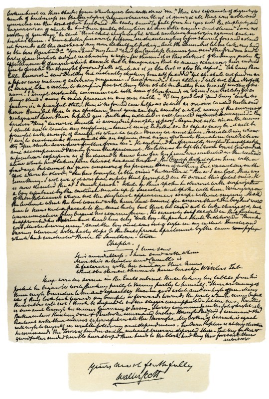 Manuscript of Kenilworth, first published in 1821.Artist: Sir Walter Scott