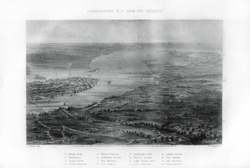 Charleston, South Carolina, 1862-1867.Artist: W Ridgway