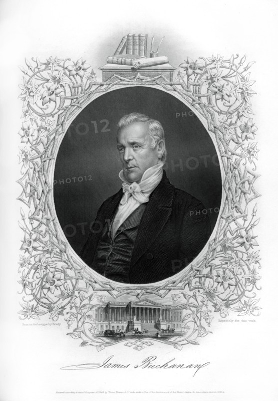 James Buchanan, 15th president of the United States, 1862-1867. Artist: Unknown