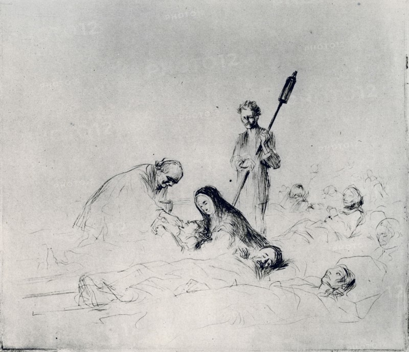 'The Communion of the Patients', 1925.Artist: Jean Louis Forain