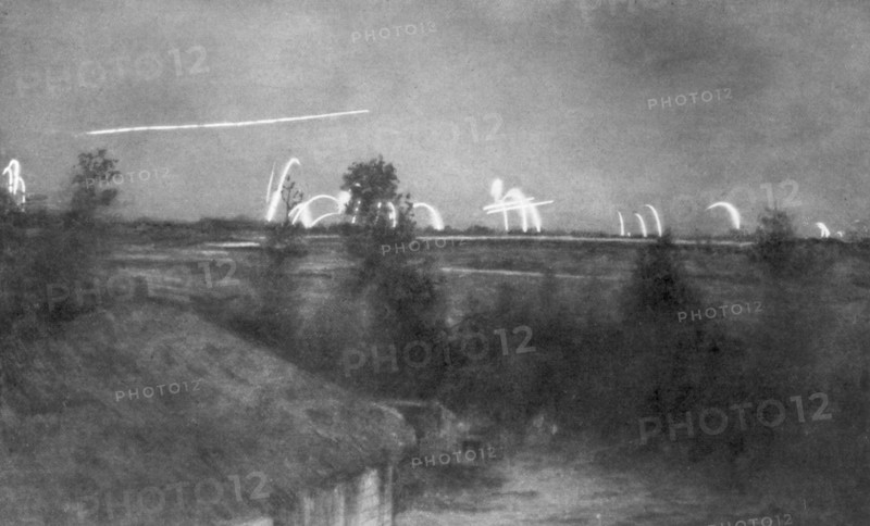German artillery, the Champagne front, France, World War I, 1915 (1929). Artist: Unknown