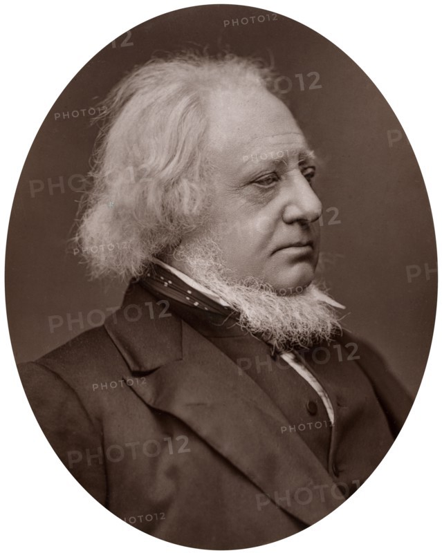 Sir Henry Cole, KCB, British designer, civil servant and writer, 1877.Artist: Lock & Whitfield