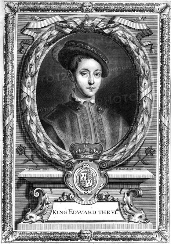 Edward VI, King of England.Artist: Edward Lutterell