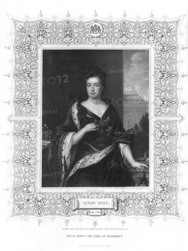 Anne, Queen of Great Britain, (19th century).Artist: J Cochran