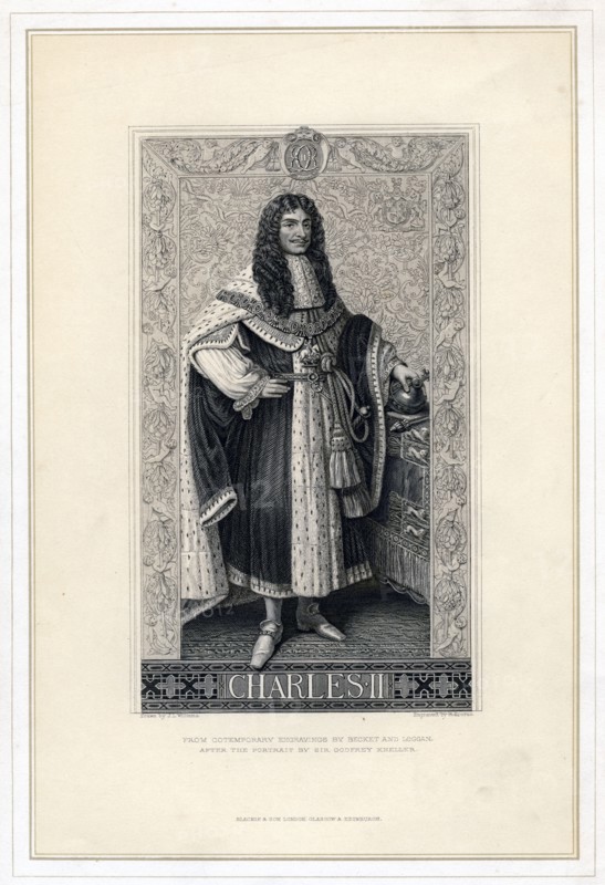 Charles II, King of England, Scotland and Ireland, (19th century).Artist: Herbert Bourne