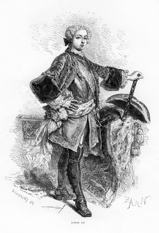 Louis XV, King of France.Artist: Hildibrand