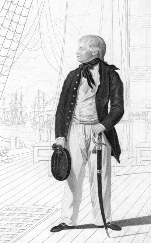 Prince William Henry as a midshipman on board the 'Prince George', (1831).Artist: R Page