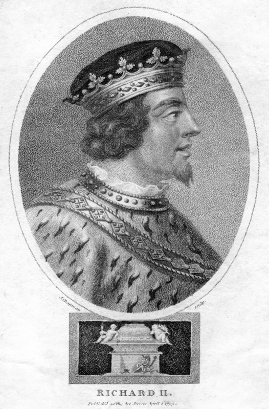 Richard II, King of England, (1799).Artist: J Chapman