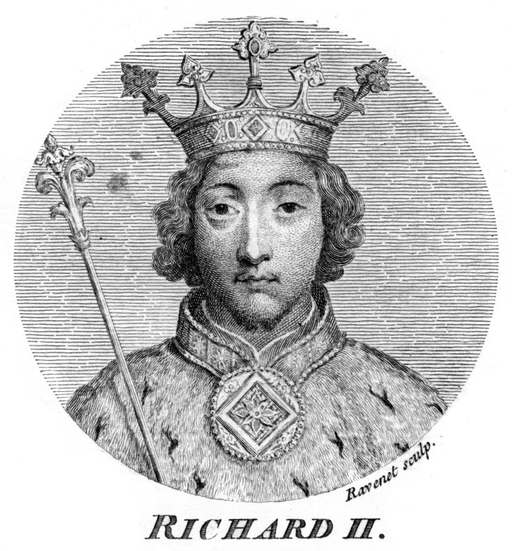 Richard II, King of England.Artist: Ravenet