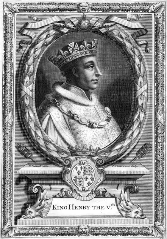 Henry V, King of England.Artist: P Vanderbanck