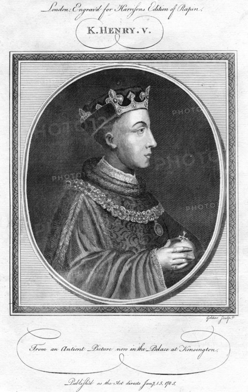 Henry V, King of England.Artist: Goldar