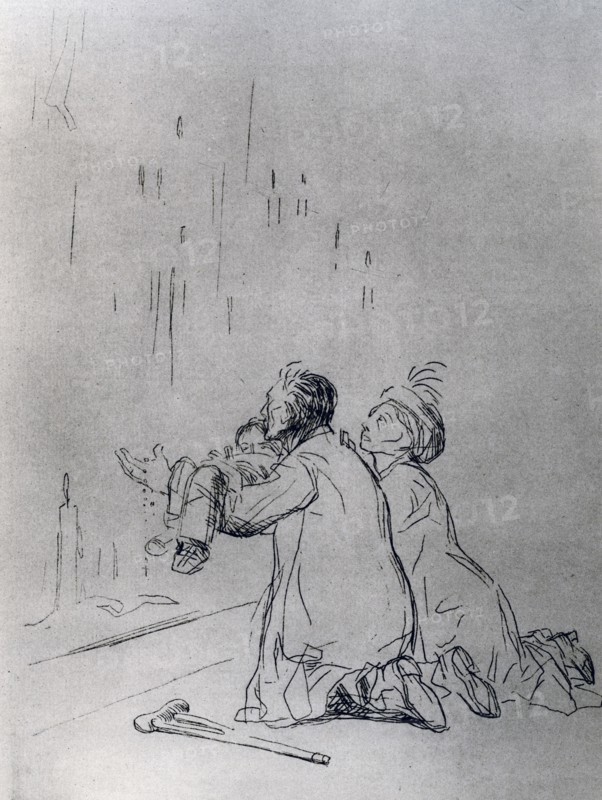 'Entreaty in front of the Cave', 1925.Artist: Jean Louis Forain