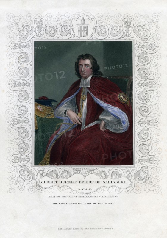 Gilbert Burnet, Scottish theologian and historian, (19th century). Artist: H Robinson