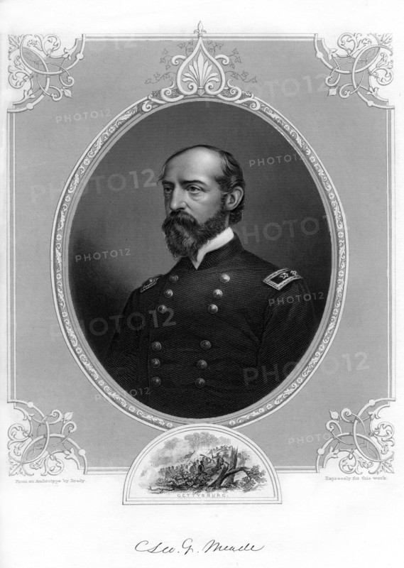 General George Meade, US Army officer and civil engineer, 1862-1867.Artist: Brady
