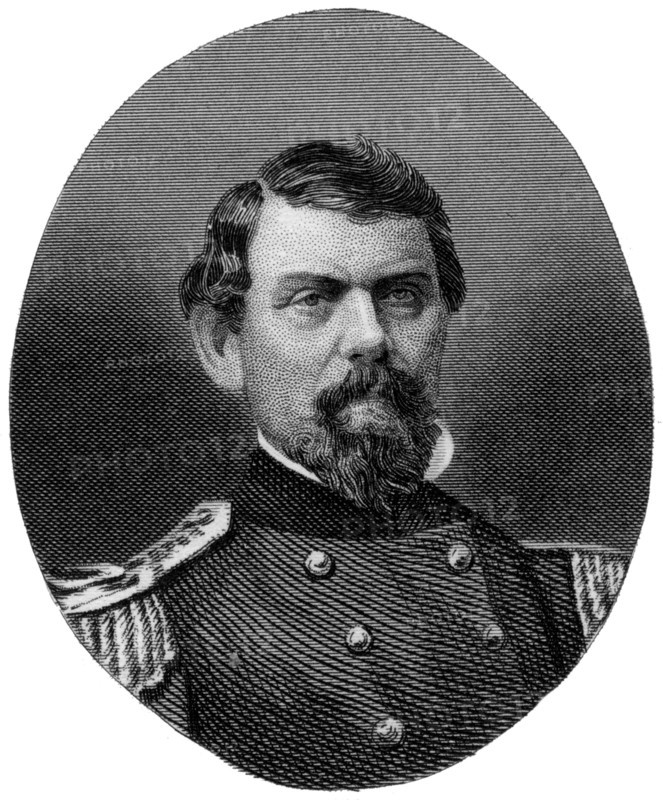 William J Hardee, Confederate general, 1862-1867.Artist: J Rogers
