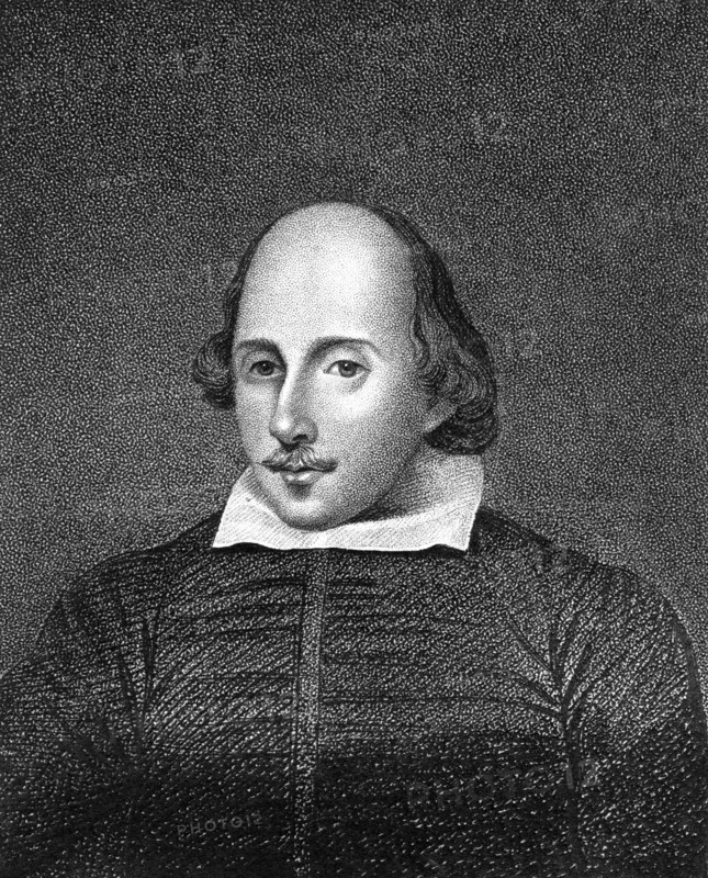 William Shakespeare, English poet and playwright. Artist: William Thomas Fry