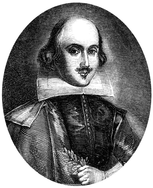 William Shakespeare, English poet and playwright. Artist: WT Green