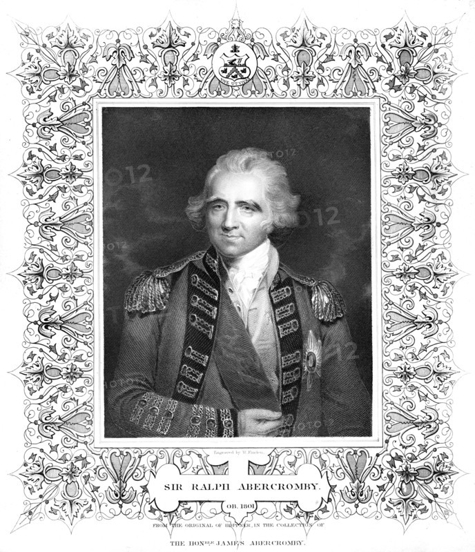 Sir Ralph Abercromby, British general.Artist: William Finden