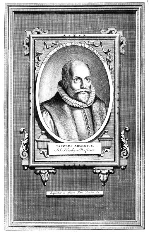 Jacobus Arminius, Dutch theologian and professor in theology at the University of Leiden. Artist: Unknown
